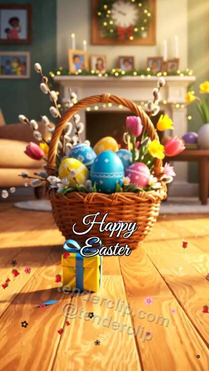 Happy Easter: gift finds a place beside the symbol