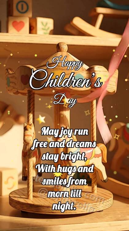 Happy Children’s Day: Carousel Catches Ribbon