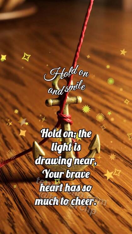 Hold on and smile: Tiny Anchor Holds Thread