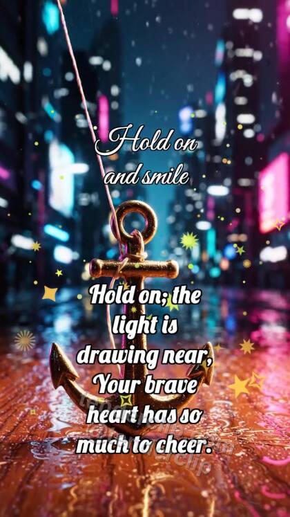 Hold on and smile: Tiny Anchor Holds Thread