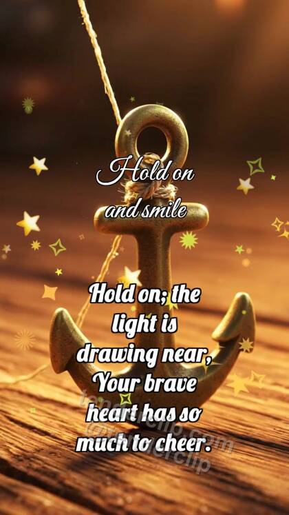 Hold on and smile: Tiny Anchor Holds Thread