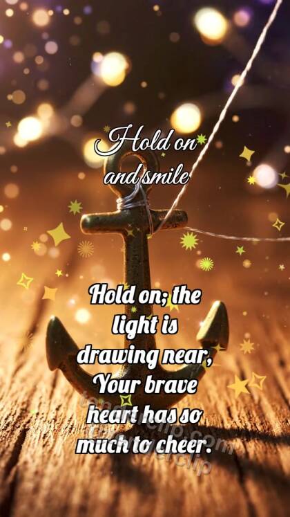 Hold on and smile: Tiny Anchor Holds Thread