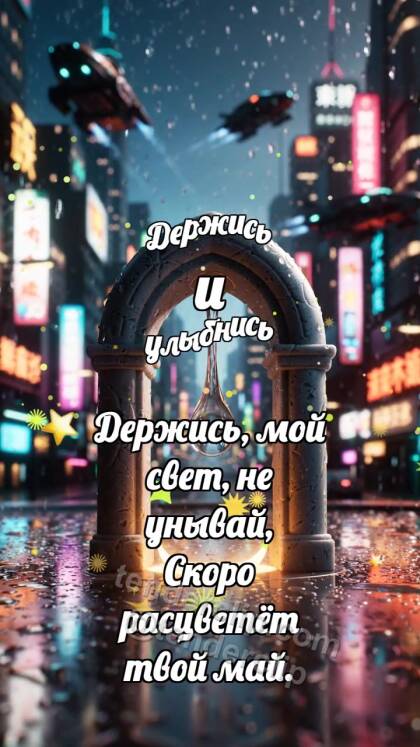 Держись и улыбнись: Каменная арка держит каплю