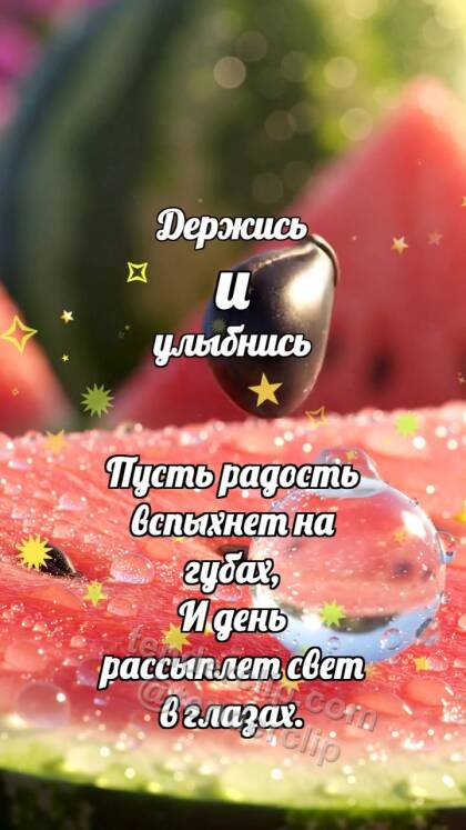 Держись и улыбнись: Арбузная косточка подпрыгивает