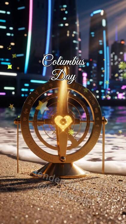 Columbus Day: Astrolabe Catches Sun