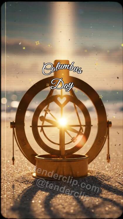 Columbus Day: Astrolabe Catches Sun