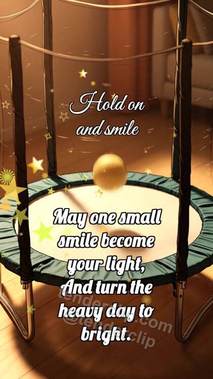 Hold on and smile: Trampoline Lifts Ball