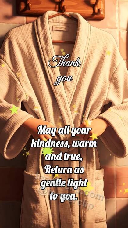 Thank you: Belt Holds Robe