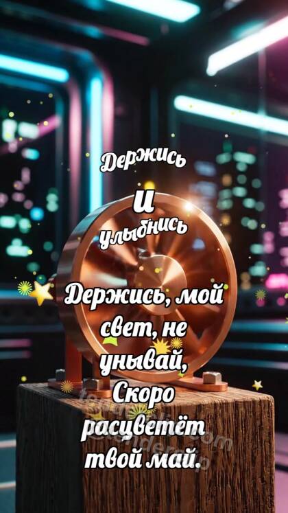 Держись и улыбнись: Медная турбинка крутится