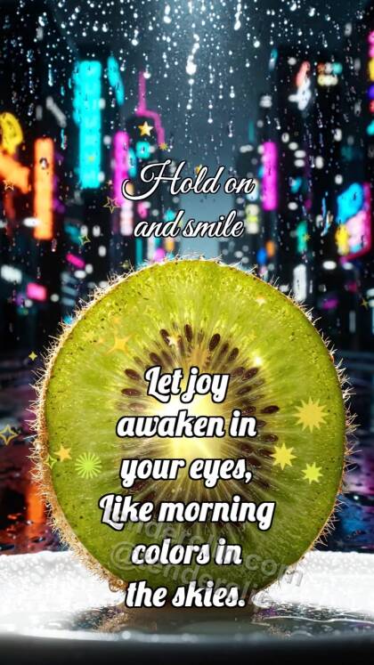 Hold on and smile: Kiwi Slice Catches Gleam