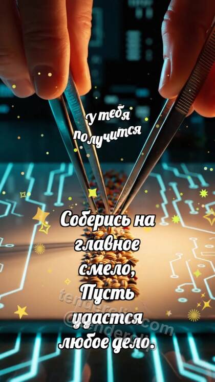 У тебя получится: Пинцет выбирает зерно