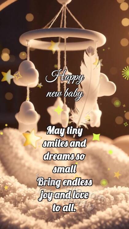 Happy new baby: Tiny Mobile Welcomes Feather