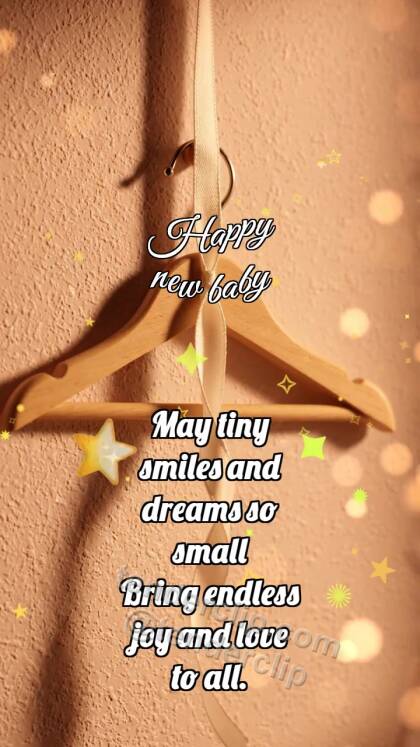 Happy new baby: Soft Hanger Welcomes Ribbon