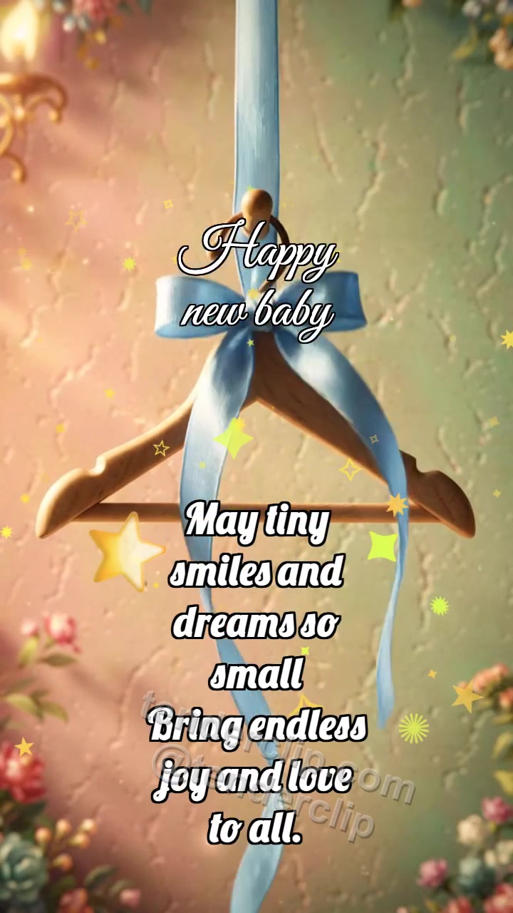 Happy new baby: Soft Hanger Welcomes Ribbon