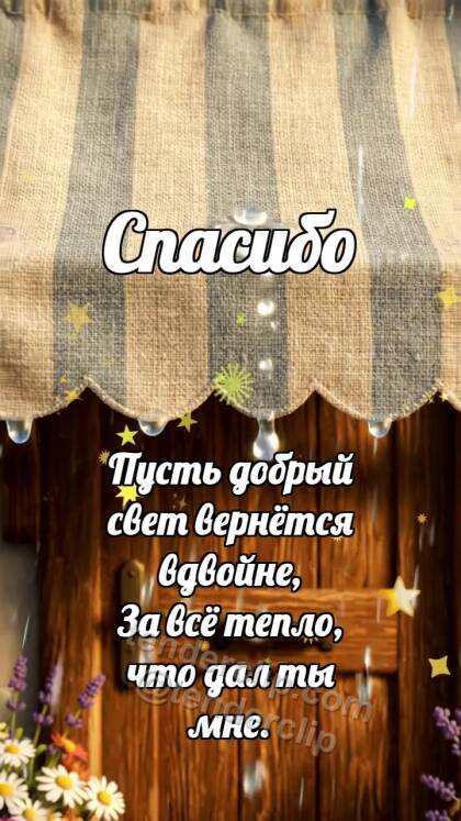 Спасибо: Козырёк держит дождик