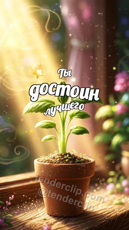 Ты достоин лучшего: Росток тянется к свету