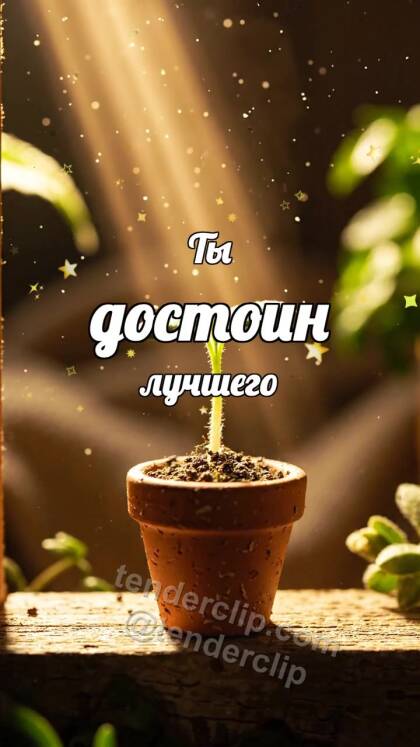 Ты достоин лучшего: Росток тянется к свету