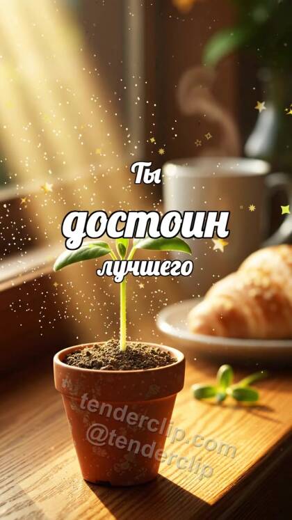 Ты достоин лучшего: Росток тянется к свету