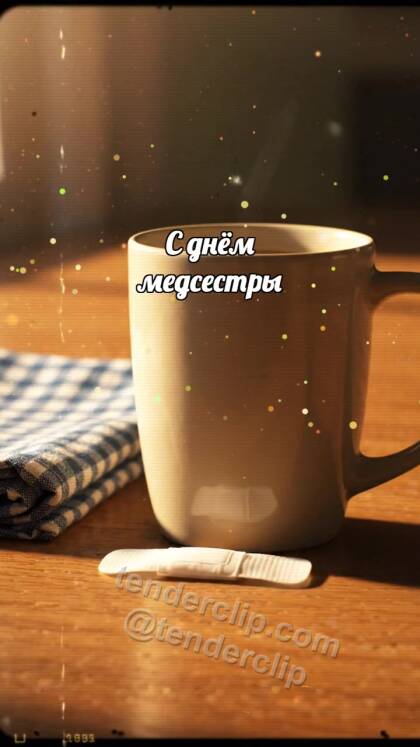 С днём медсестры: Пластырь обнимает кружку