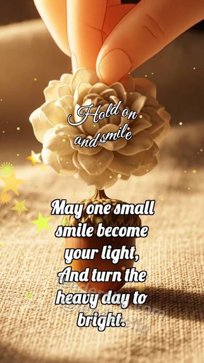 Hold on and smile: Cream Rosette Crowns Acorn