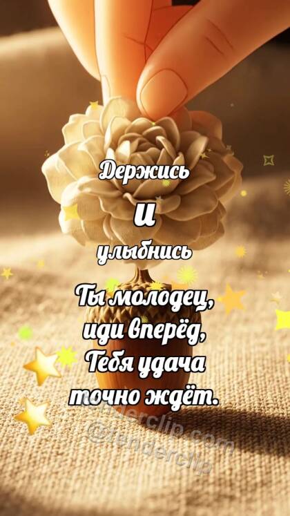 Держись и улыбнись: Кремовая розетка венчает желудь