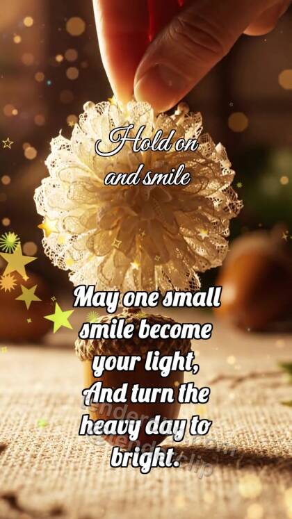Hold on and smile: Cream Rosette Crowns Acorn
