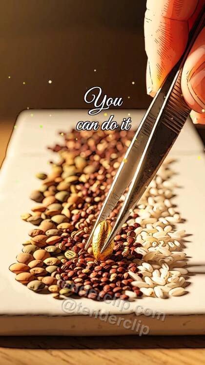 You can do it: Tweezers Choose Grain