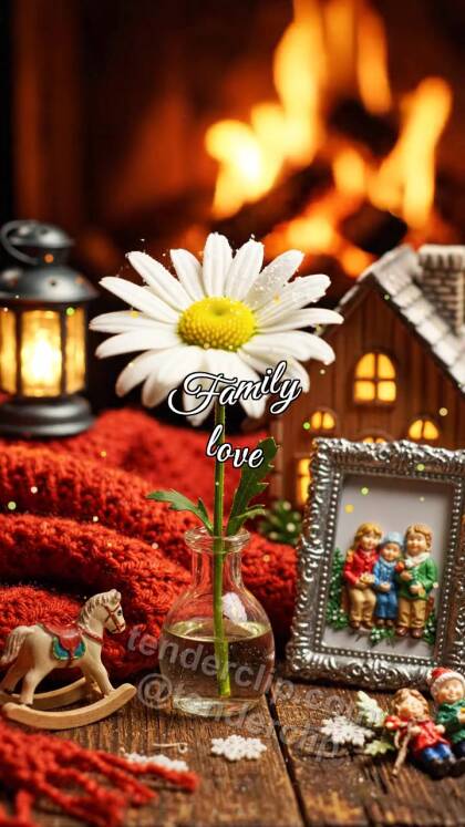 Family love: daisy wakes up first