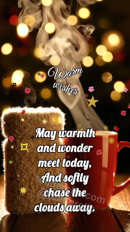 Warm wishes: Cashmere Warmer Breathes Steam