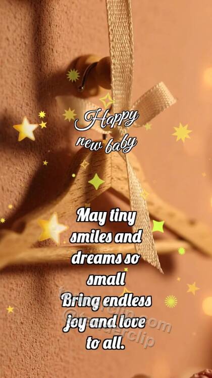 Happy new baby: Soft Hanger Welcomes Ribbon