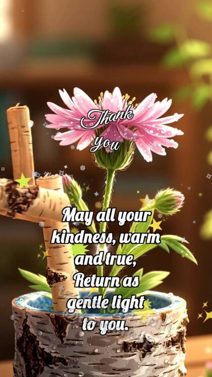 Thank you: Birch Brace Straightens Flower