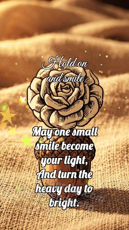 Hold on and smile: Cream Rosette Crowns Acorn