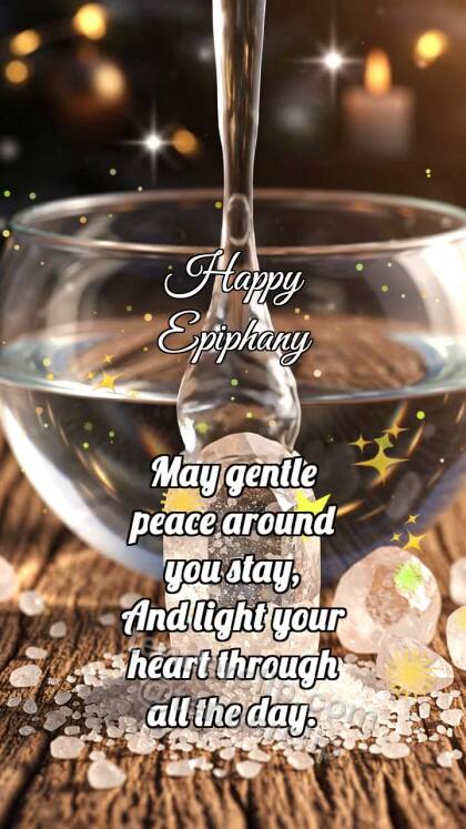 Happy Epiphany: Salt Welcomes Drop