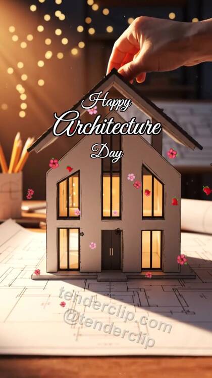 Happy Architecture Day: Model Gets Roof
