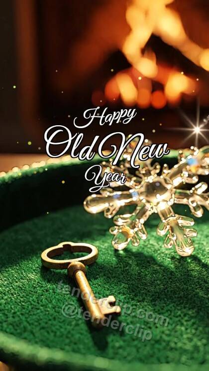 Happy Old New Year: Vintage Key Winds Snowflake