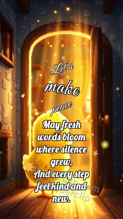 Let’s make peace: Chick Opens Warm Door