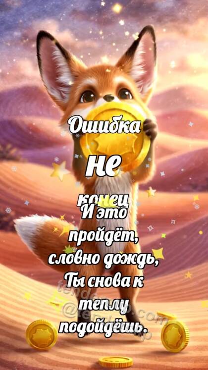 Ошибка не конец: Лисёнок ловит удачу