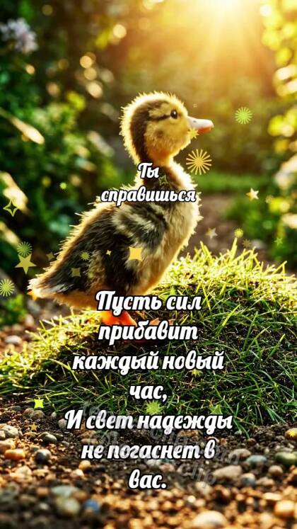 Ты справишься: Утёнок идёт к свету