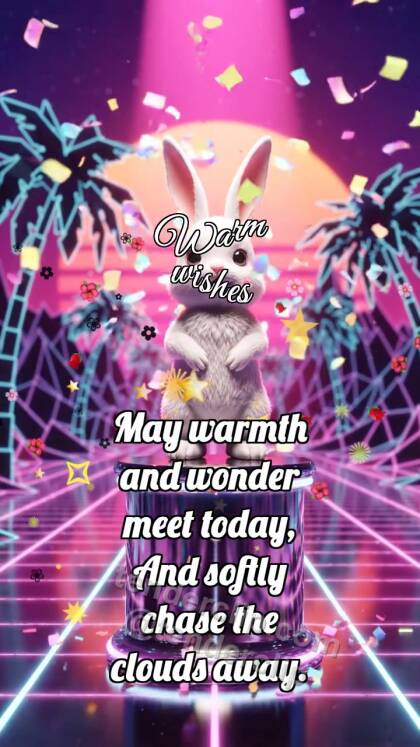 Warm wishes: Bunny On Top