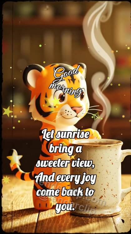 Good morning: Tiger Cub By Morning Coffee