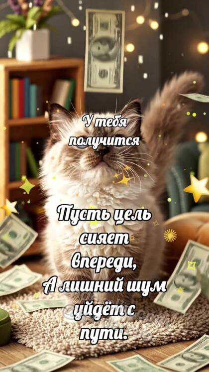 У тебя получится: Котёнок под дождём денег
