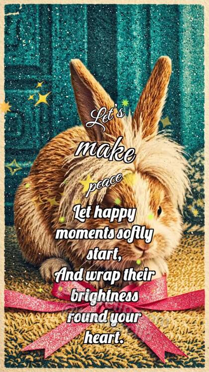 Let’s make peace: Bunny Returns Gift