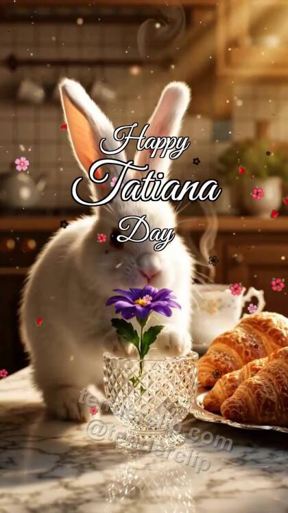 Happy Tatiana Day: Bunny Brings Violet