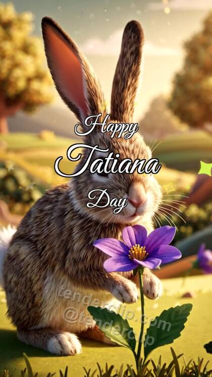 Happy Tatiana Day: Bunny Brings Violet