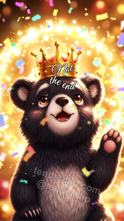 Not the end: Panda Cub Gets Crown