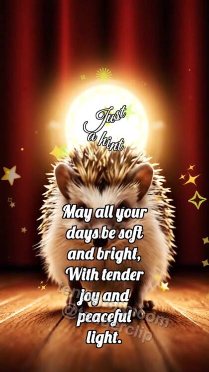 Just a hint: Hedgehog In Spotlight