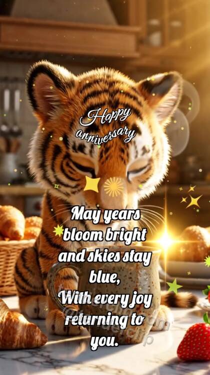 Happy anniversary: Tiger Cub By Morning Coffee