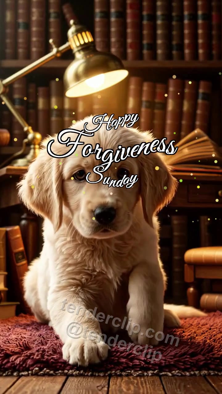 Happy Forgiveness Sunday: Puppy Offers Paw