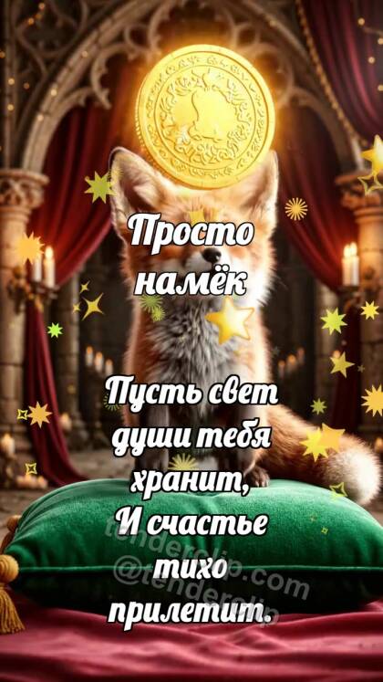 Просто намёк: Лисёнок ловит удачу