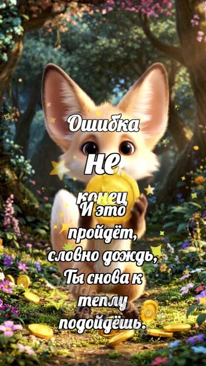 Ошибка не конец: Лисёнок ловит удачу